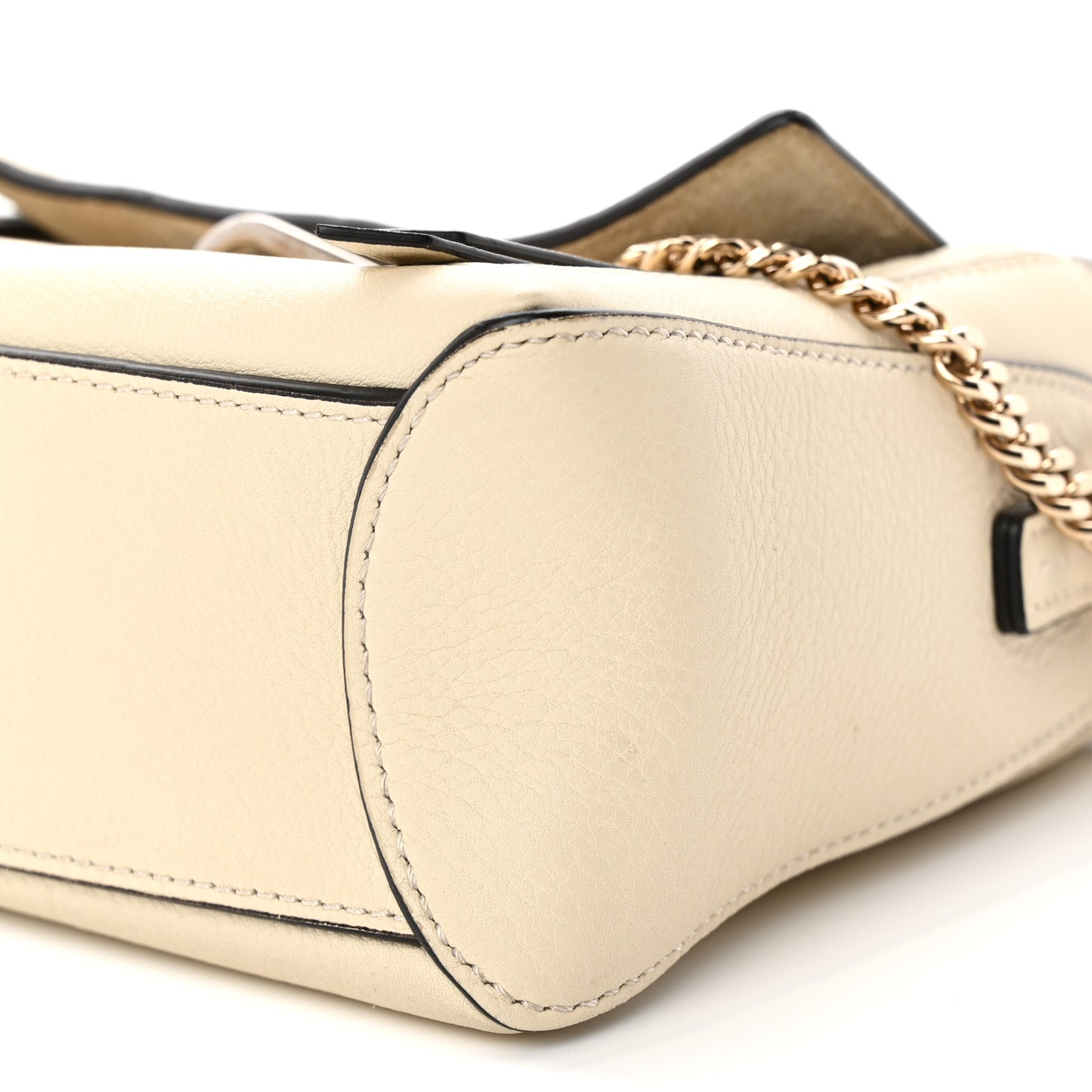 Calfskin Mini Faye Day Shoulder Bag Off White