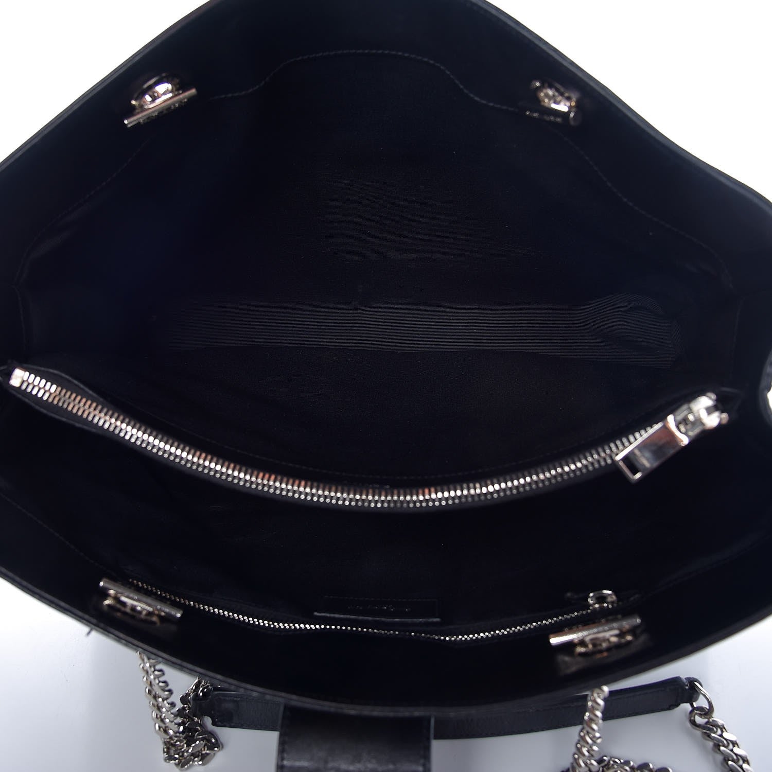 Saint Laurent Calfskin Classic Monogram Shopping Bag Black 5 of 12