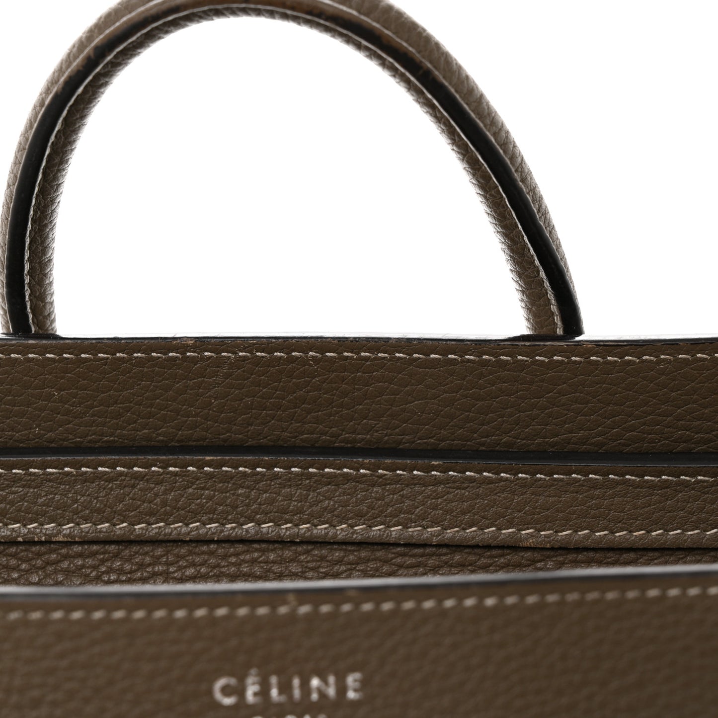 Drummed Calfskin Nano Luggage Souris