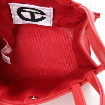 Telfar Vegan Leather Small Shopping Bag Red 5 of 9