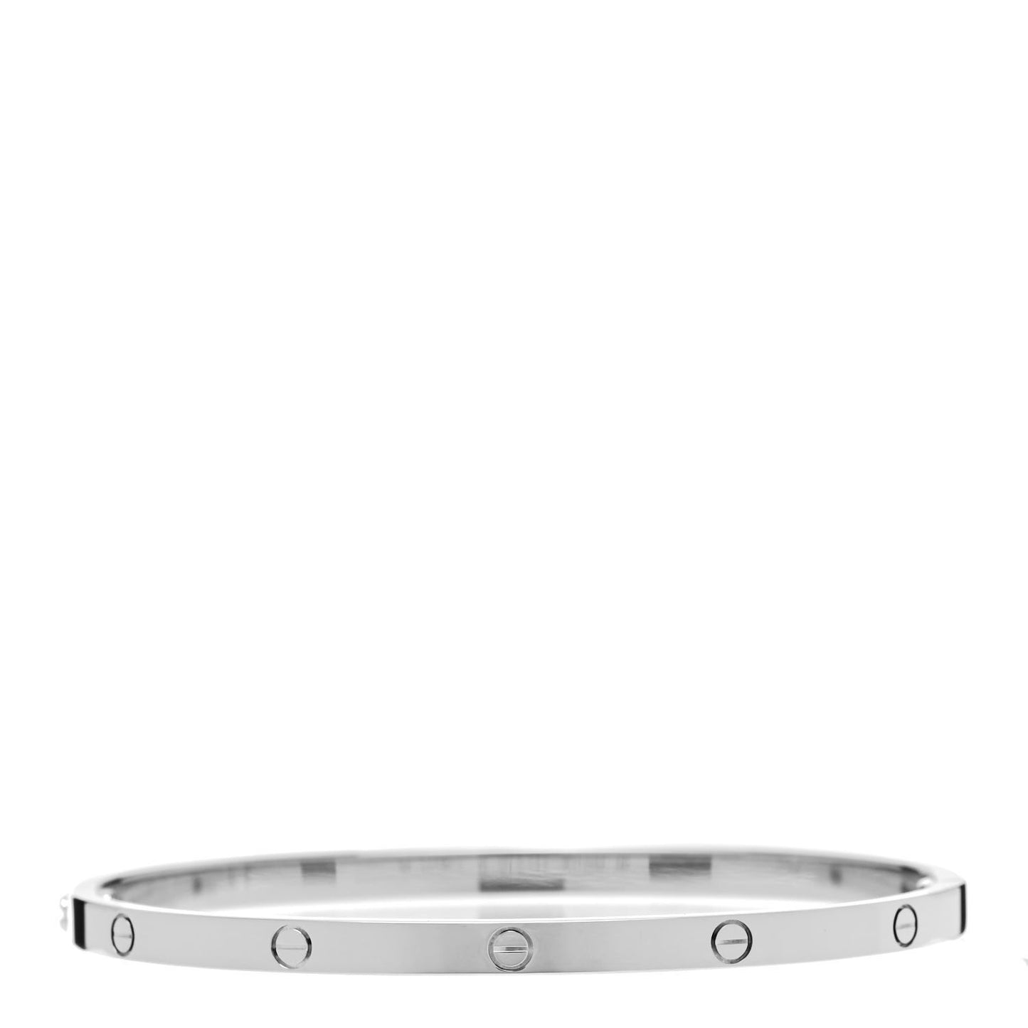 18K White Gold Small LOVE Bracelet 17