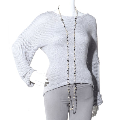 Chanel Pearl CC Clover Beaded Long Necklace 2 of 6