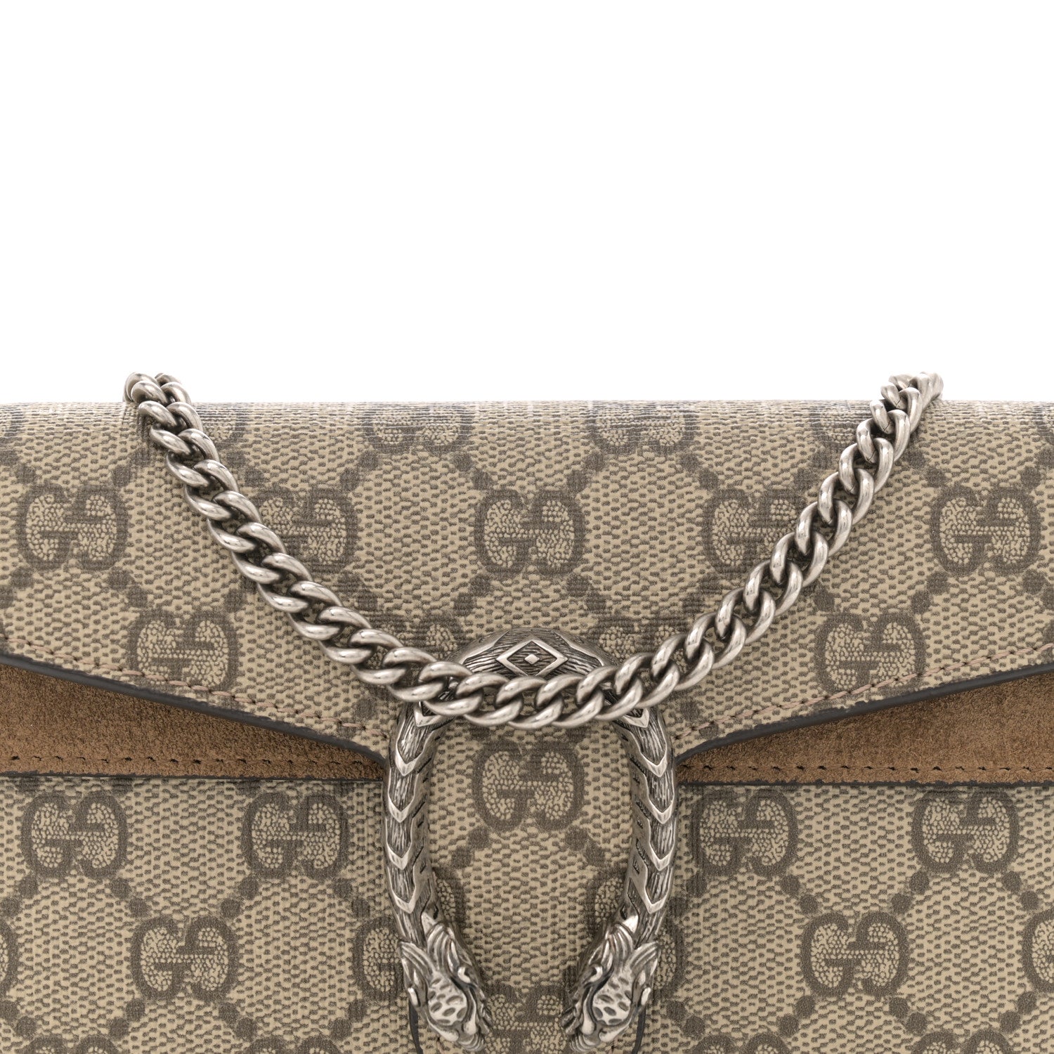 Gucci GG Supreme Monogram Super Mini Dionysus Shoulder Bag Taupe 7 of 10