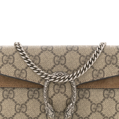 Gucci GG Supreme Monogram Super Mini Dionysus Shoulder Bag Taupe 7 of 10