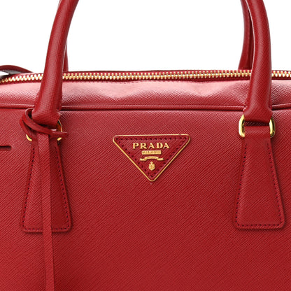 Prada Saffiano Lux Bowler Fuoco 7 of 9