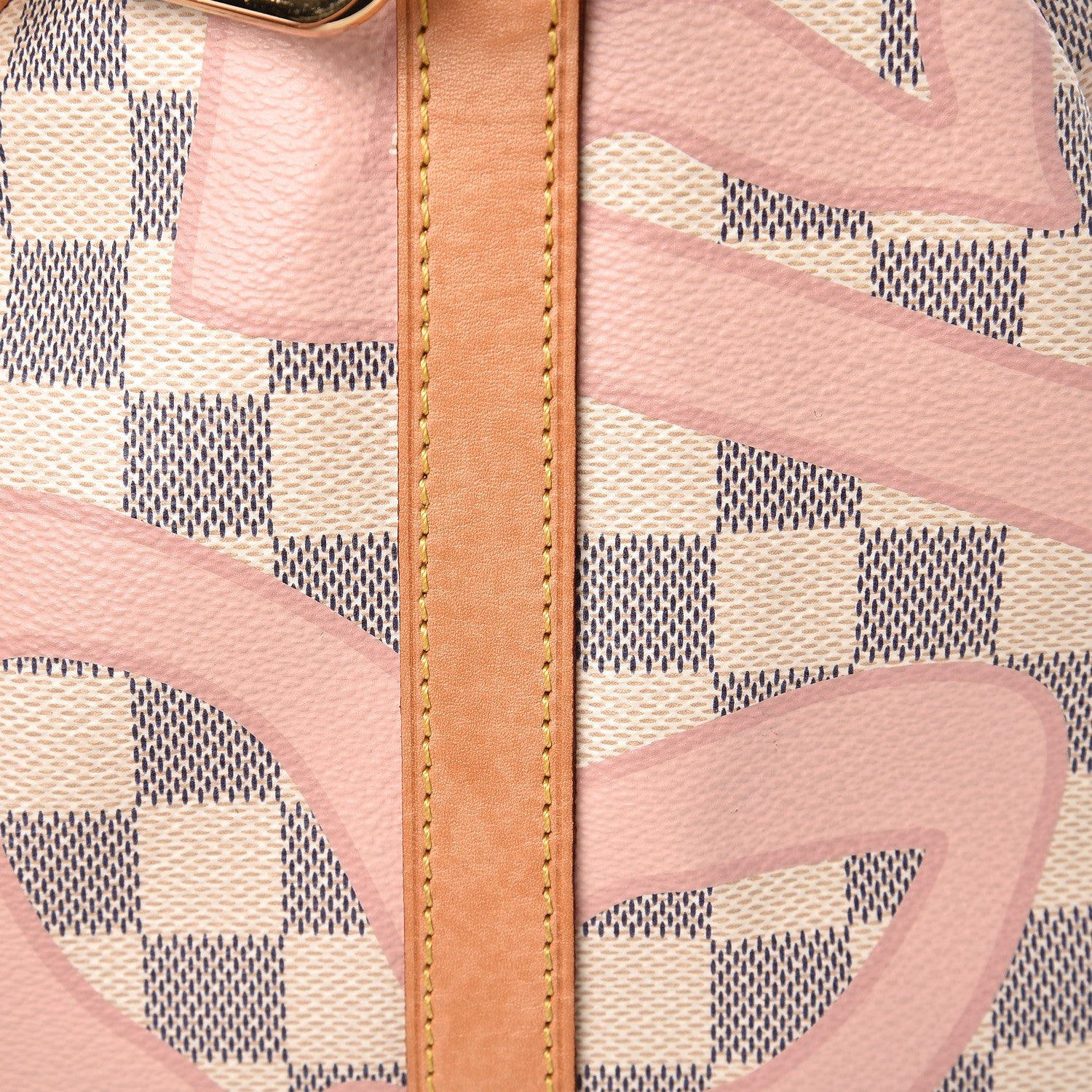 Louis Vuitton Damier Azur Tahitienne Speedy Bandouliere 30 Rose Ballerine 11 of 19