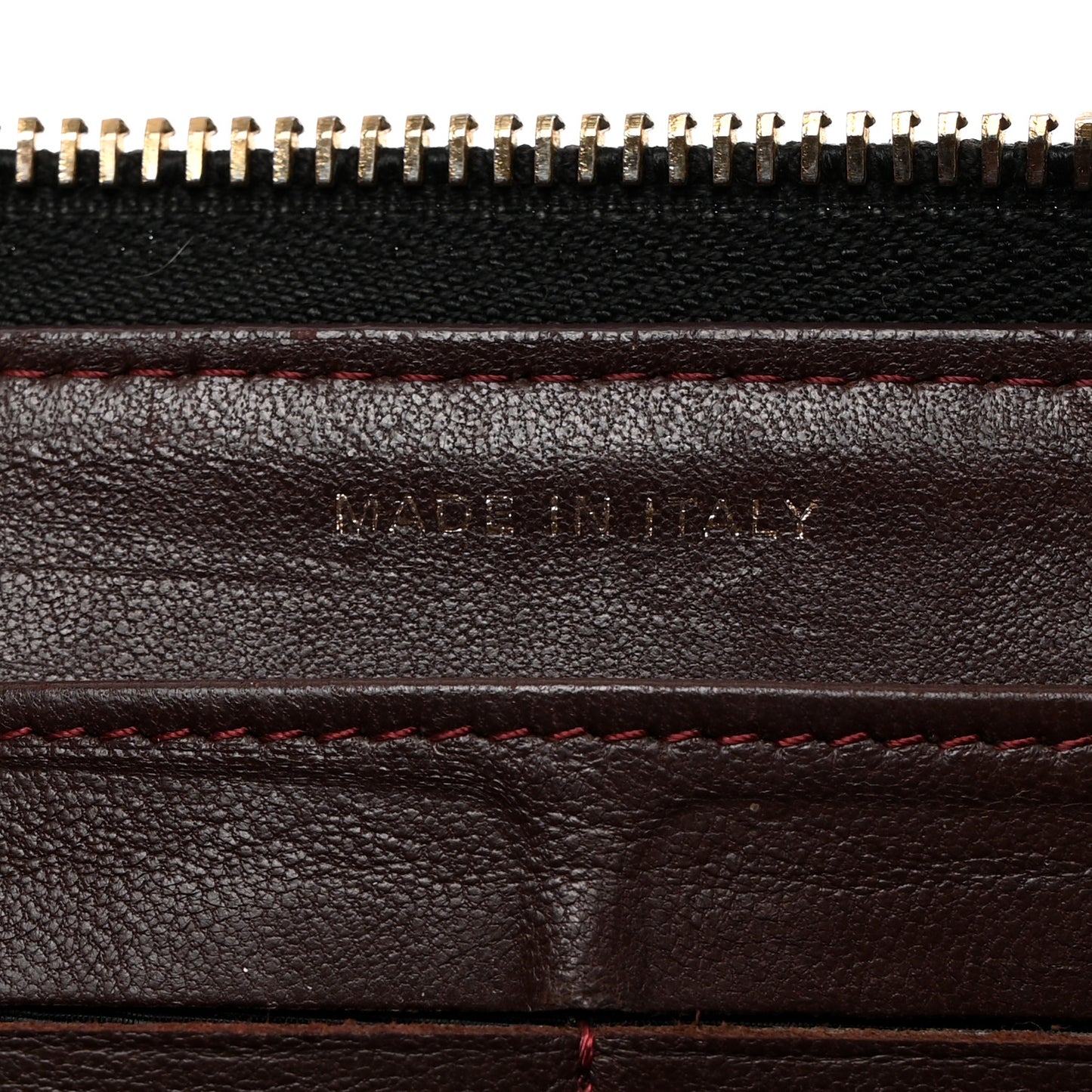 Lambskin Quilted Large Gusset Zip Around Wallet Black
