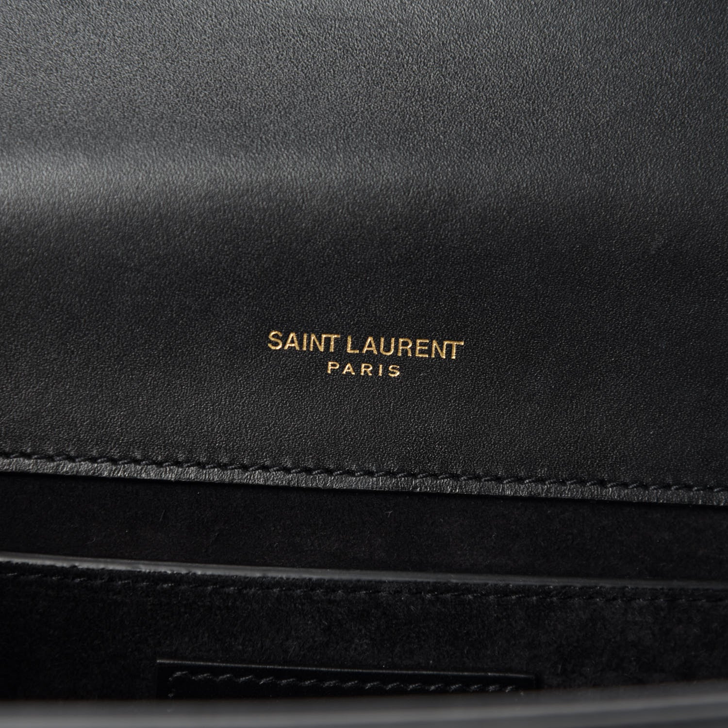 Saint Laurent Smooth Calfskin Small Classic Monogram Kate Tassel Satchel Black 10 of 12
