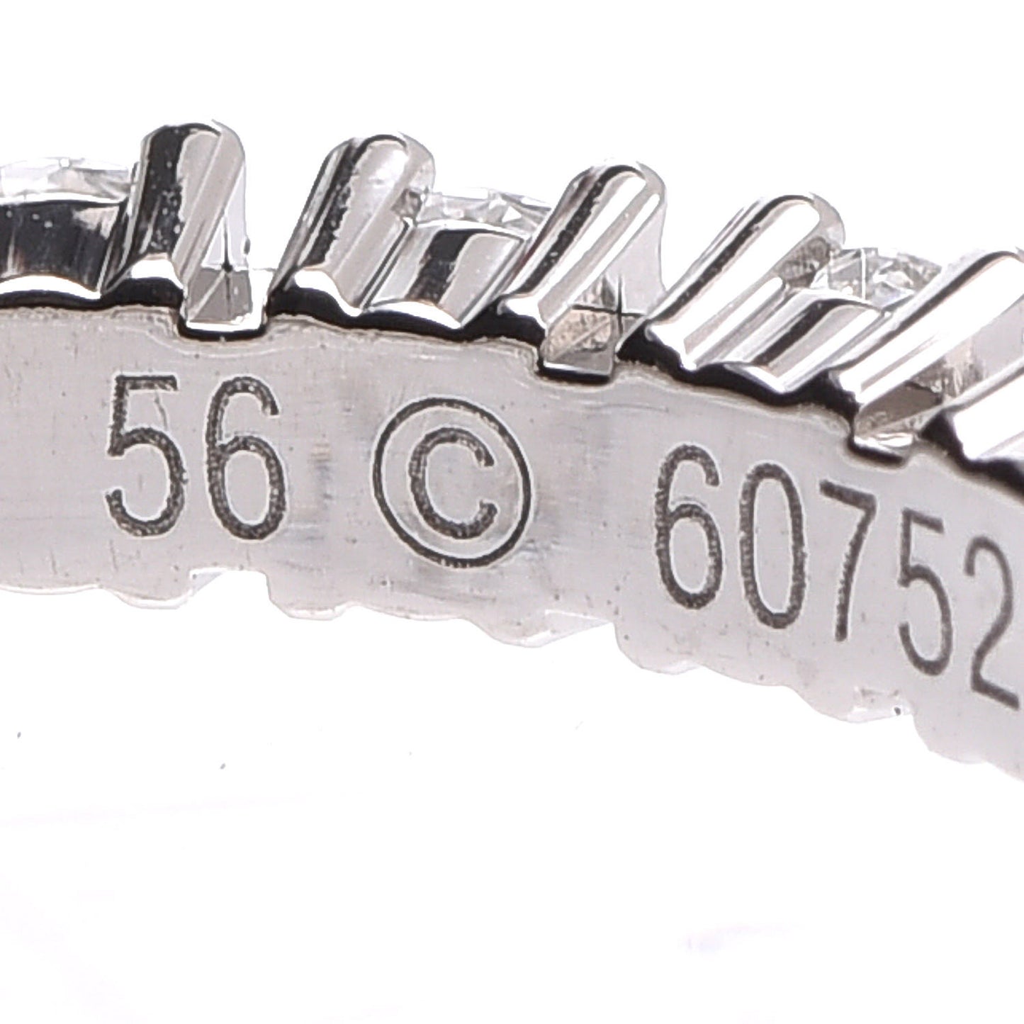 Platinum Diamond 1.58ct Eternity Ring 56 7.25