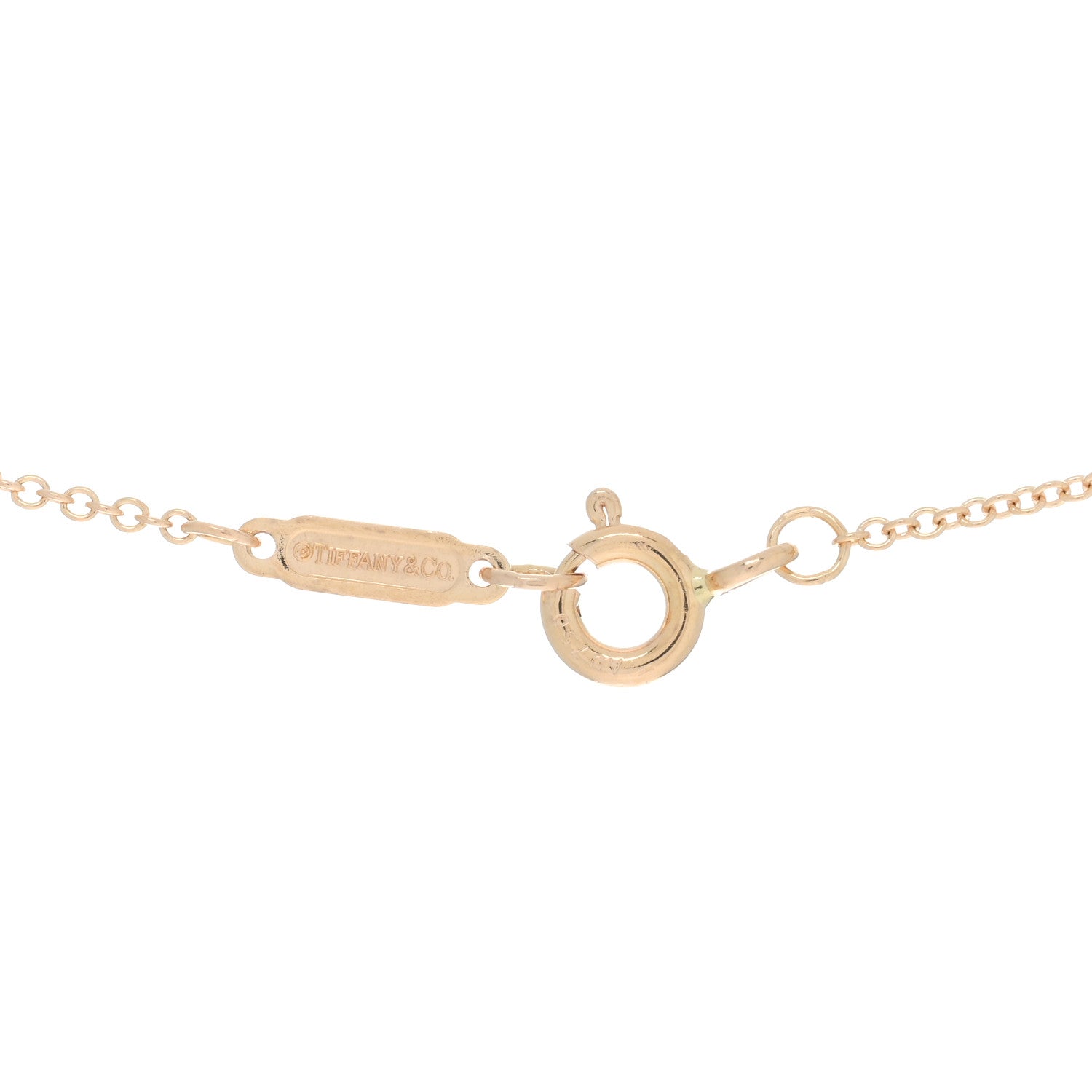 Tiffany 18K Rose Gold Chain Necklace 24" 4 of 4