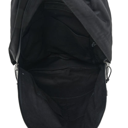 Balenciaga Nylon Political Campaign Logo Embroidered Explorer Backpack Black 5 of 9