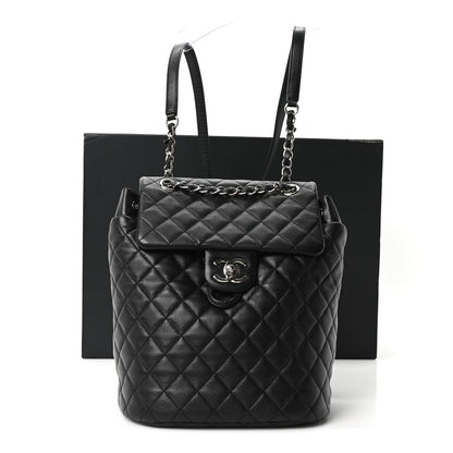 Chanel Calfskin Quilted Small Urban Spirit Backpack Black 10 of 10