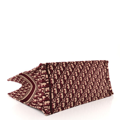 Christian Dior Oblique Large Book Tote Burgundy Multicolor 4 of 15