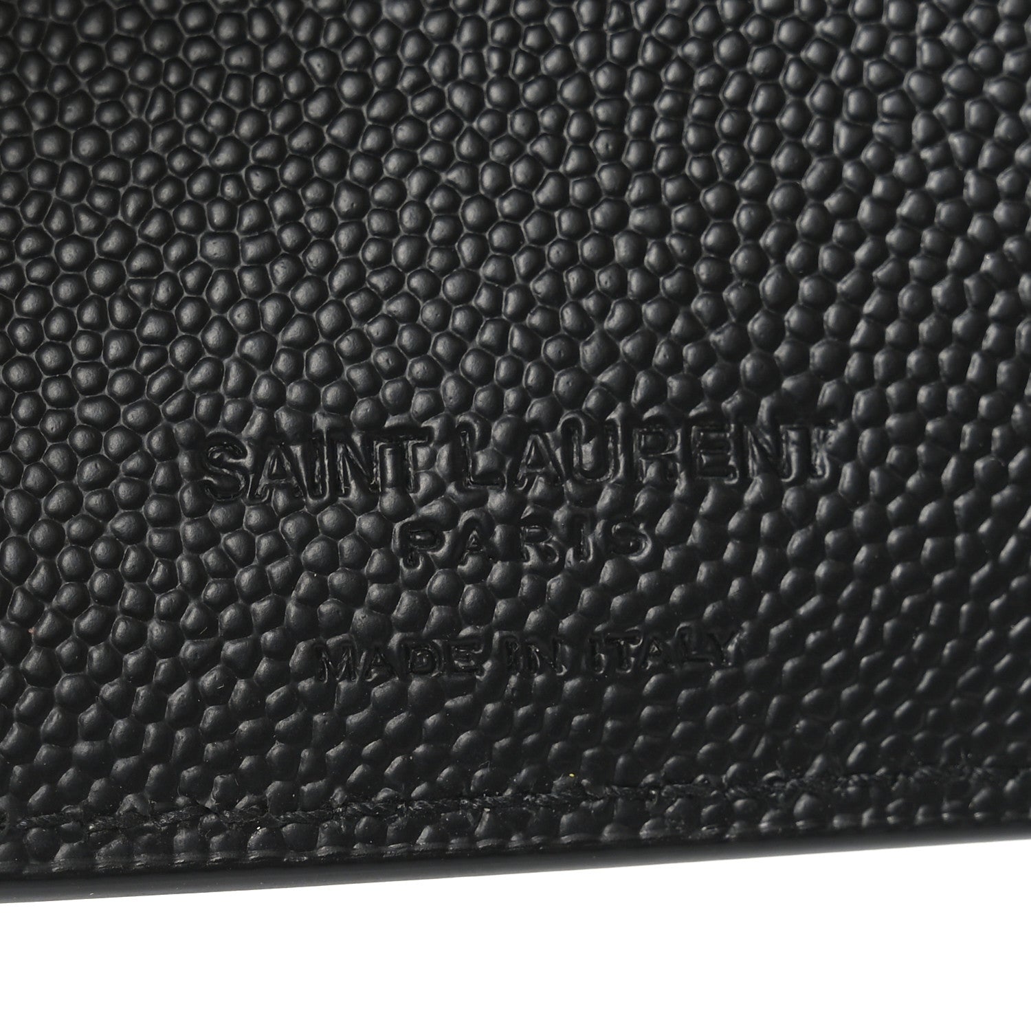 Saint Laurent Grain De Poudre Paris East West Wallet Black 6 of 8