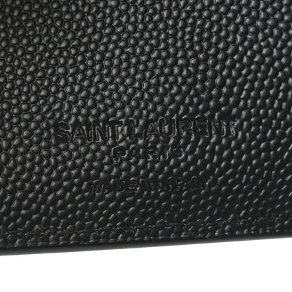 Saint Laurent Grain De Poudre Paris East West Wallet Black 6 of 8