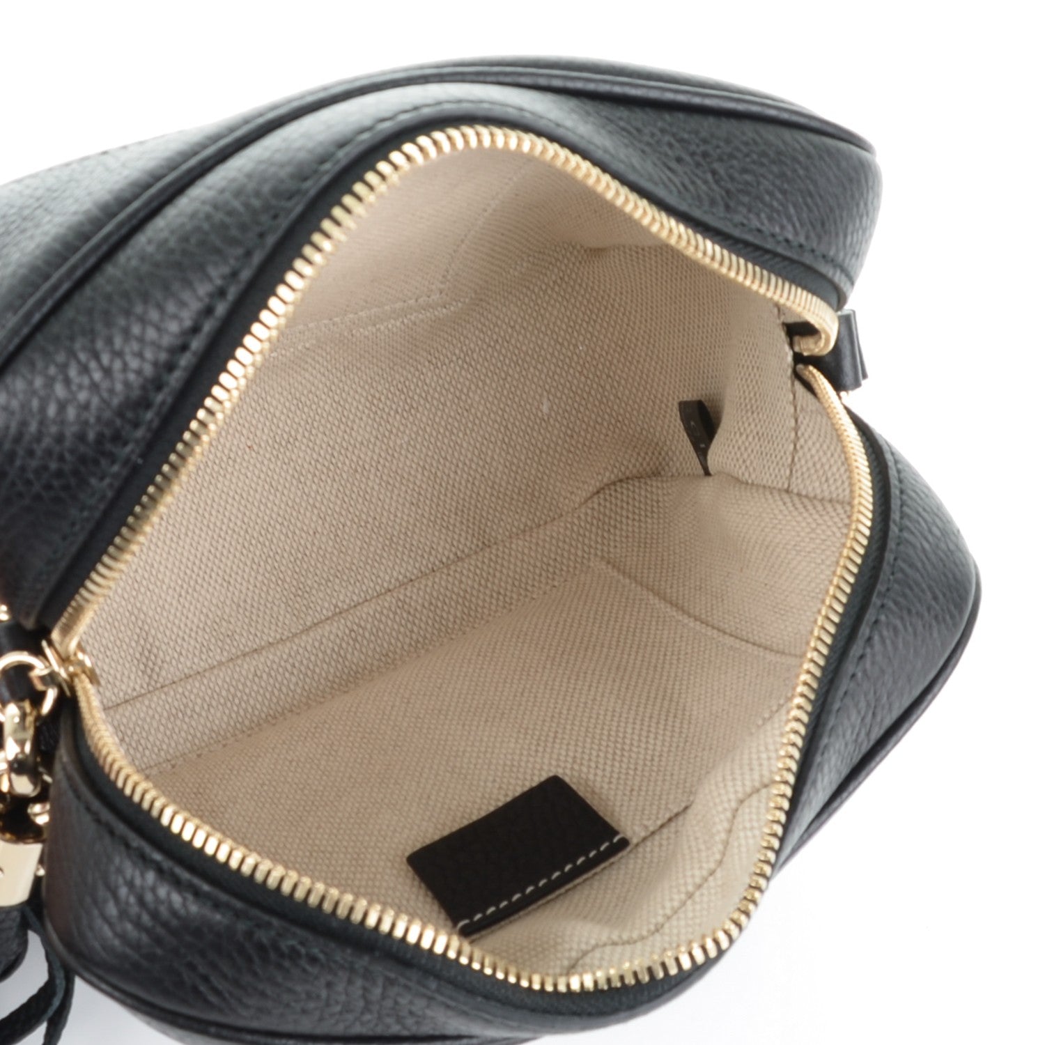 Gucci Pebbled Calfskin Small Soho Disco Bag Black 5 of 7