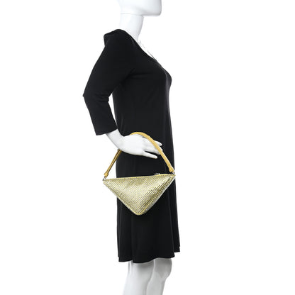 Prada Satin Crystal Triangle Pouch Ananas 2 of 12