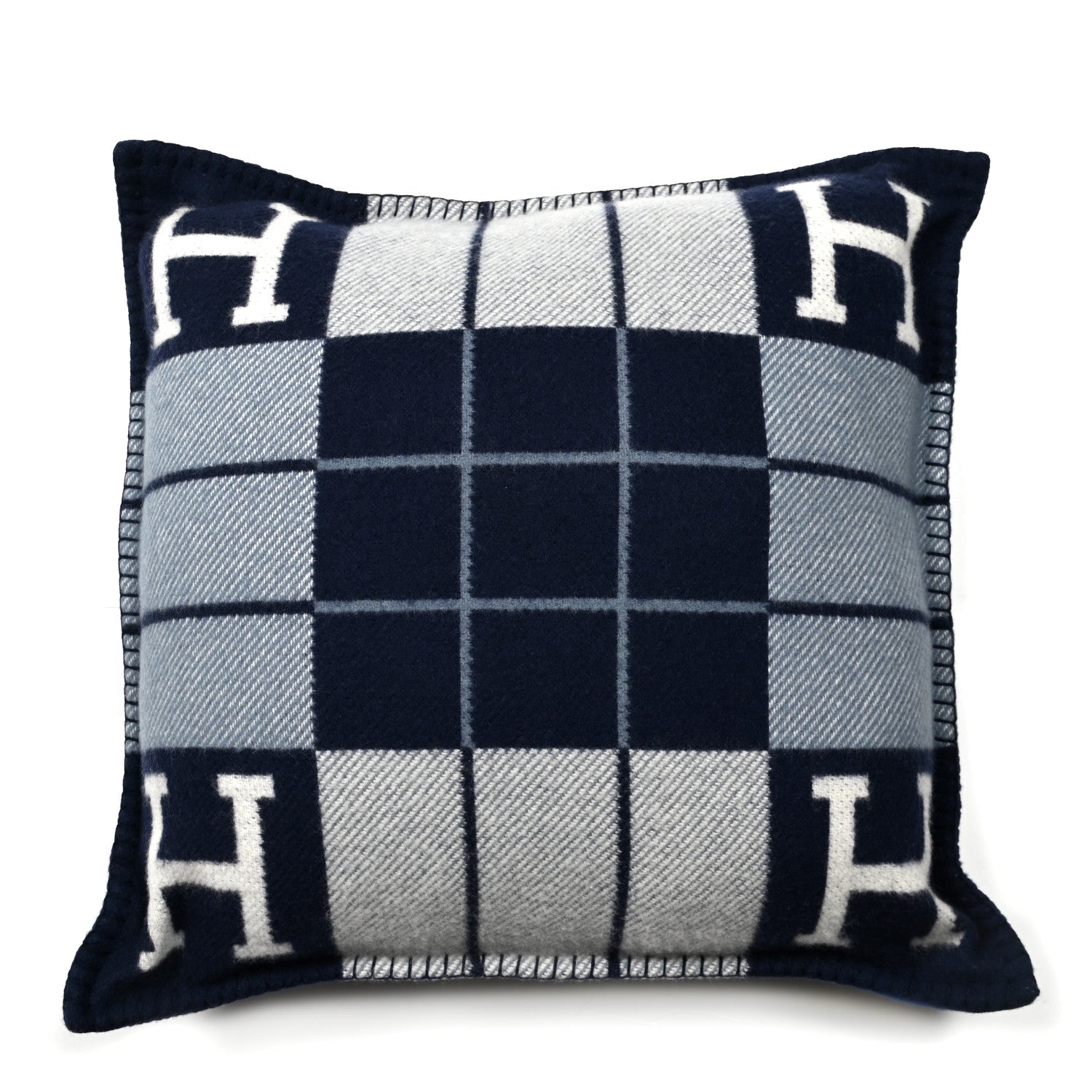 Hermes Wool Cashmere Avalon III Pillow PM Ecru Caban 1 of 3