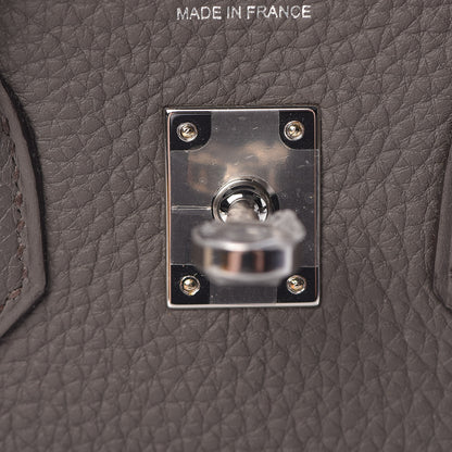 Hermes Togo Birkin 25 Etain 25 of 34