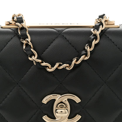 Chanel Lambskin Quilted Mini Trendy CC Chain Wallet Black 8 of 11