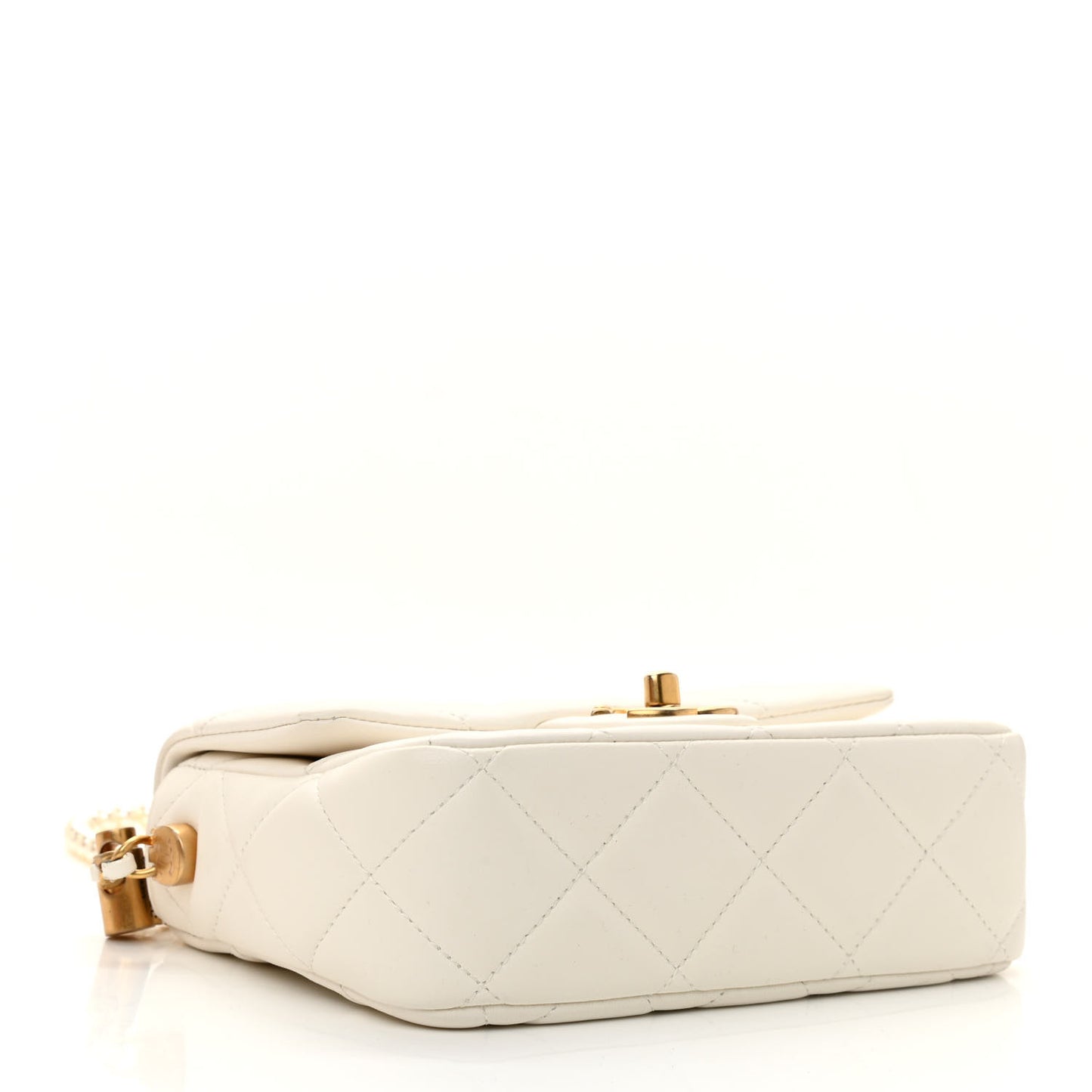 Lambskin Quilted Mini My Perfect Flap White