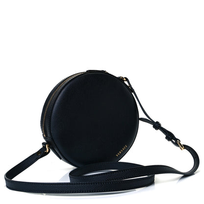 Versace Calfskin La Medusa Round Camera Bag Black 2 of 8