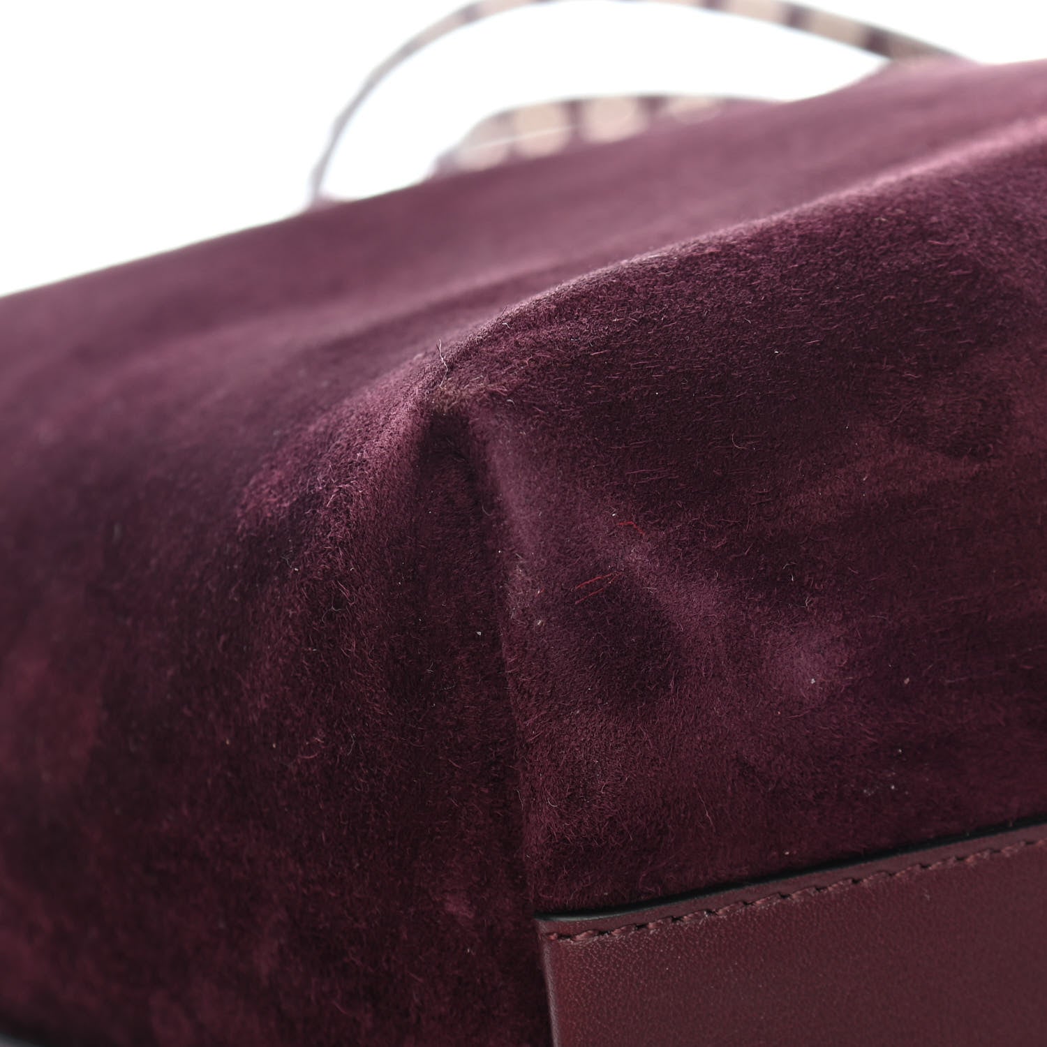 Valentino Garavani Suede Calfskin Rockstud Tote Maleficio 10 of 13