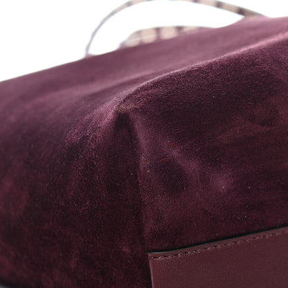 Valentino Garavani Suede Calfskin Rockstud Tote Maleficio 10 of 13