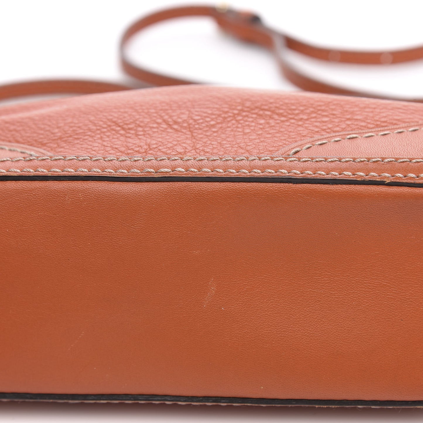 Grained Calfskin Small Orchard Crossbody Orange
