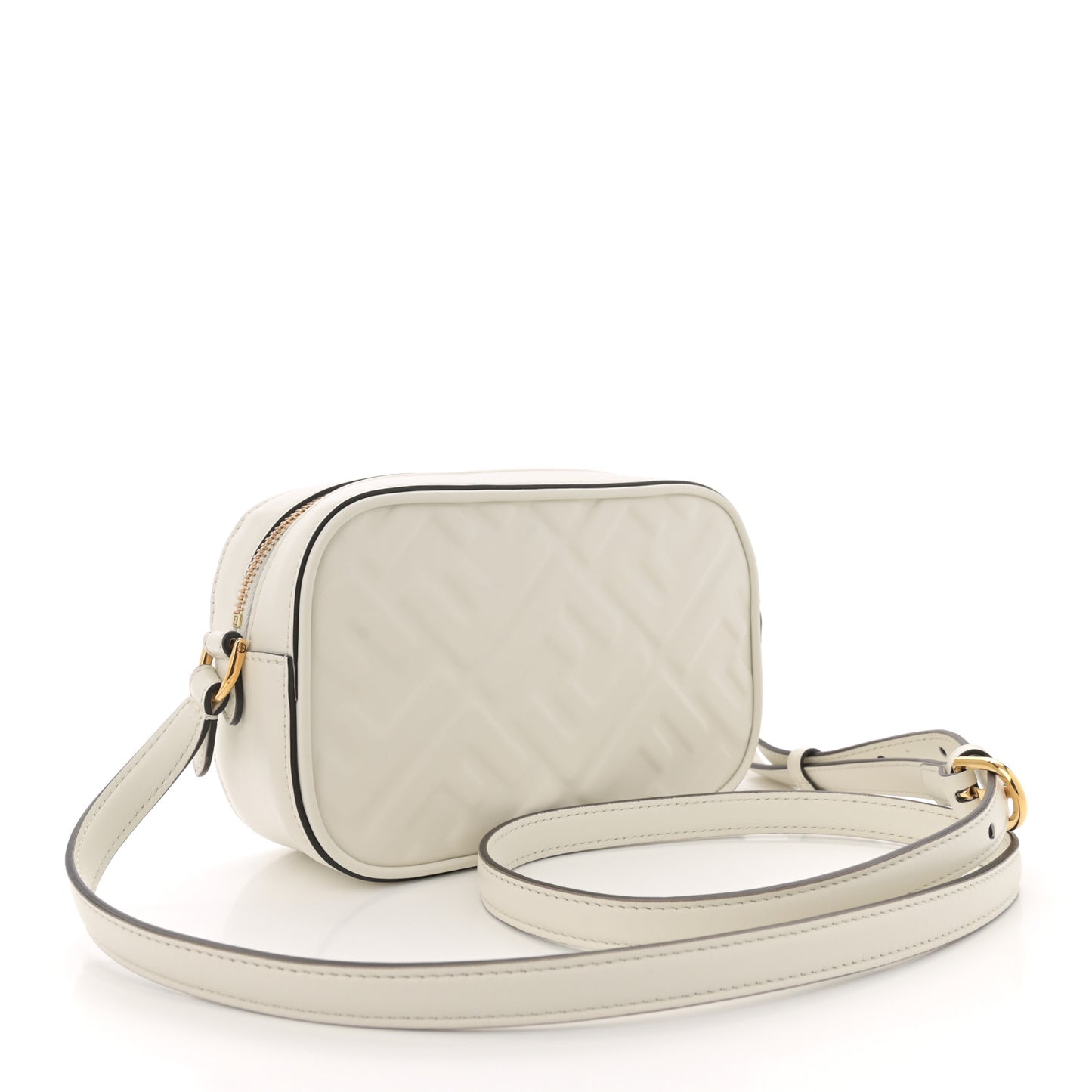 Vitello Epoque FF Embossed Camera Case White