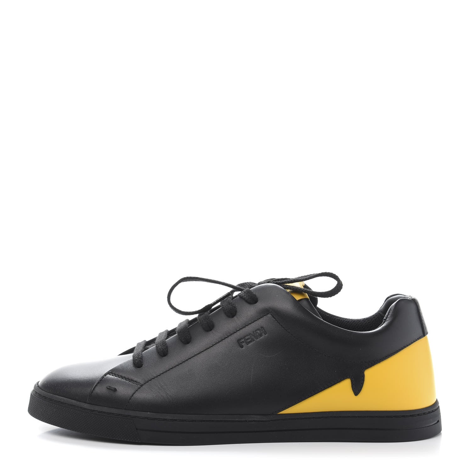 Fendi Vitello Elite Monster Eyes Sneakers 7 Black 1 of 10