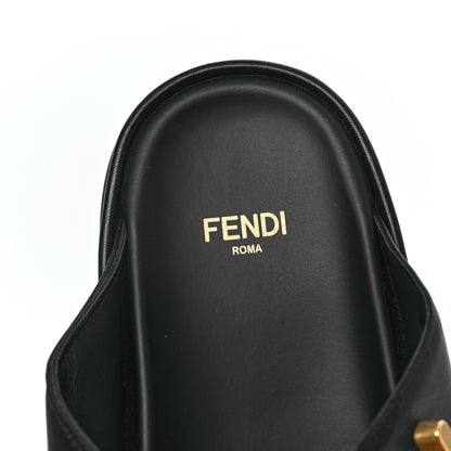 Fendi Vitello Womens Fendigraphy Slide Sandals 36 Black 8 of 10