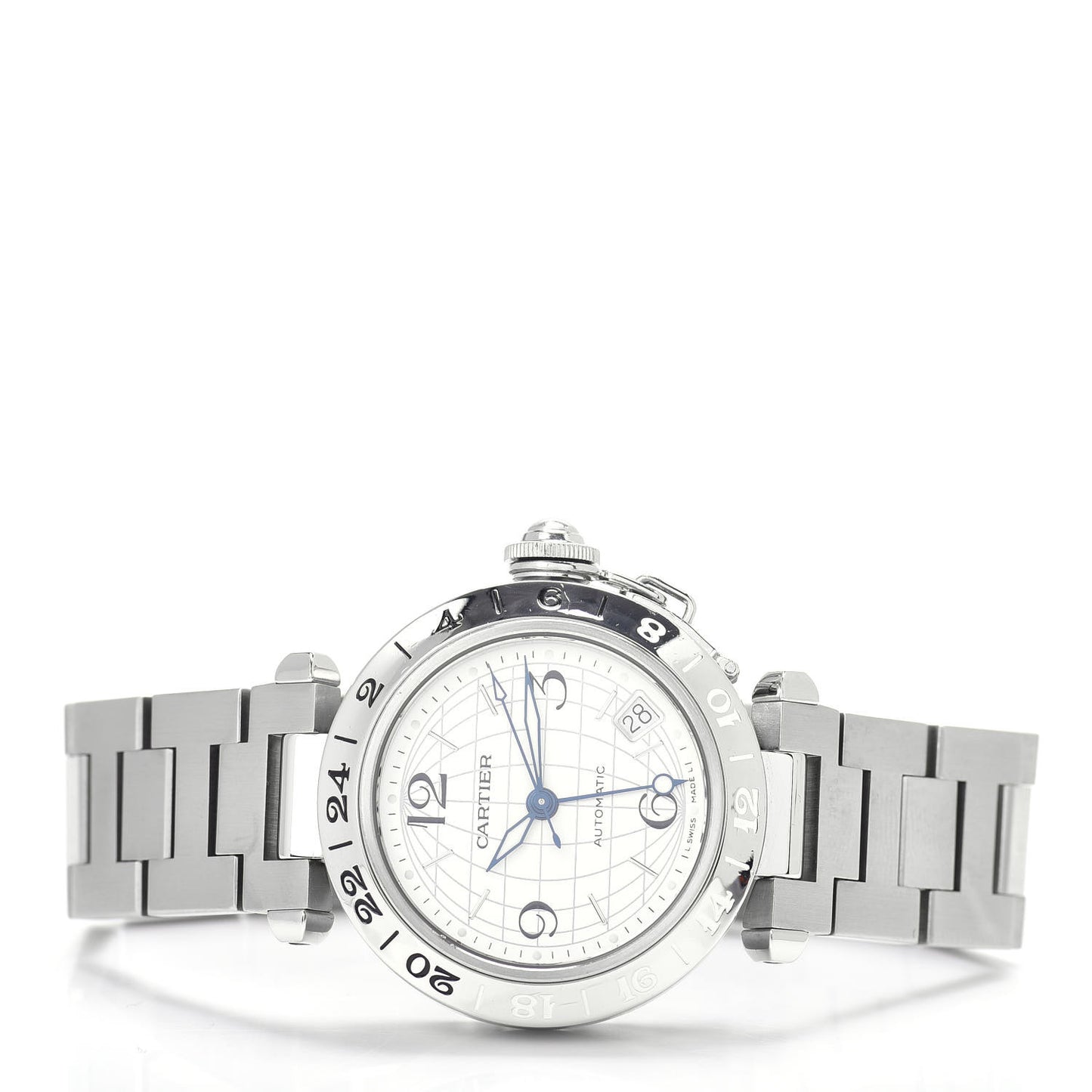 Stainless Steel 35mm Pasha GMT Automatic Watch