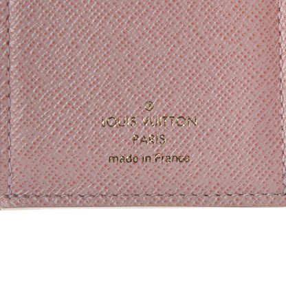Louis Vuitton Damier Azur Victorine Wallet Rose Ballerine 6 of 6