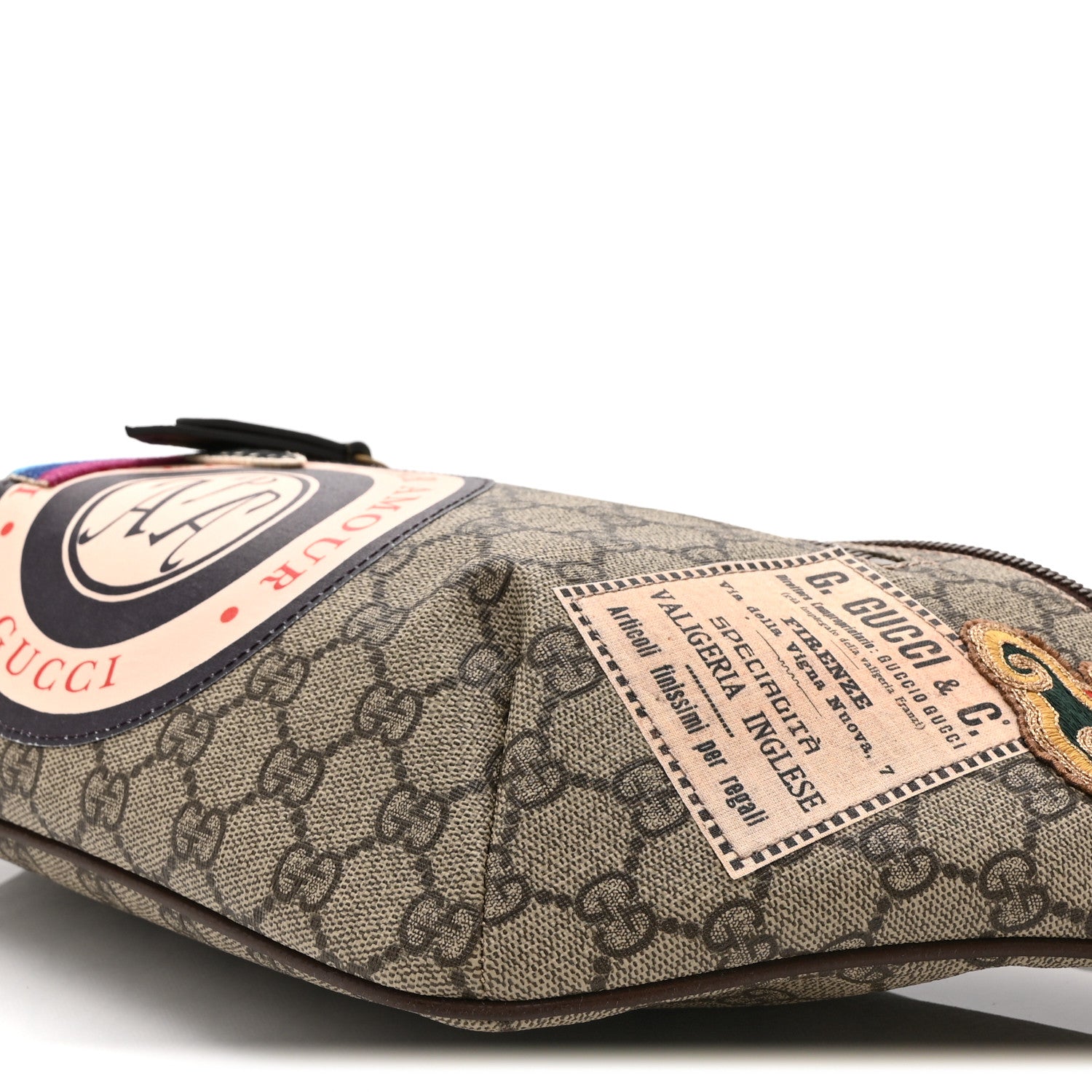 Gucci GG Supreme Monogram Courrier Belt Bag Beige New Acero 11 of 11