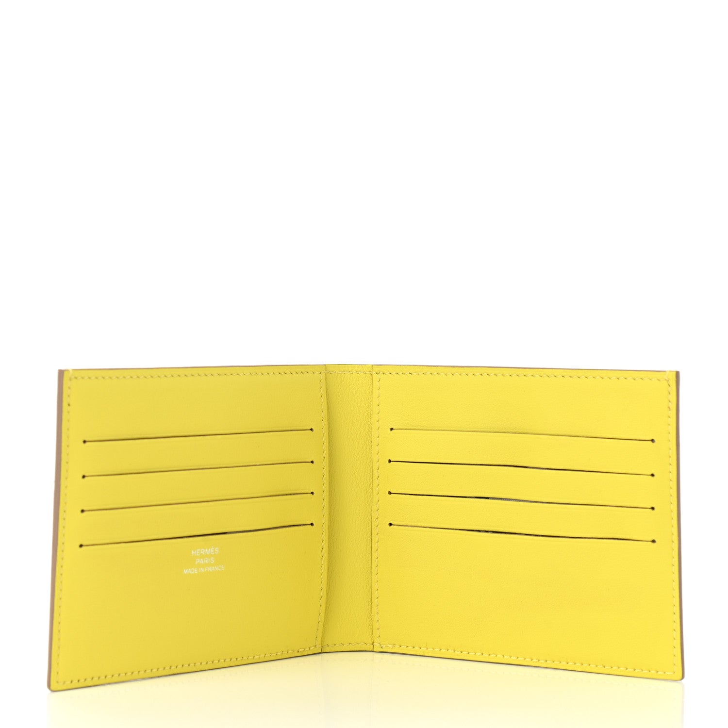Hermes Swift Citizen Twill Compact Wallet Lime 5 of 8