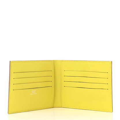 Hermes Swift Citizen Twill Compact Wallet Lime 5 of 8
