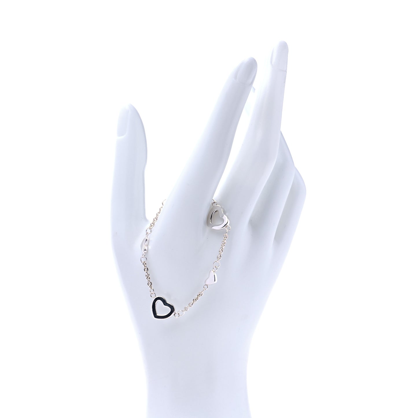 Sterling Silver Elsa Peretti Open Heart Toggle Bracelet