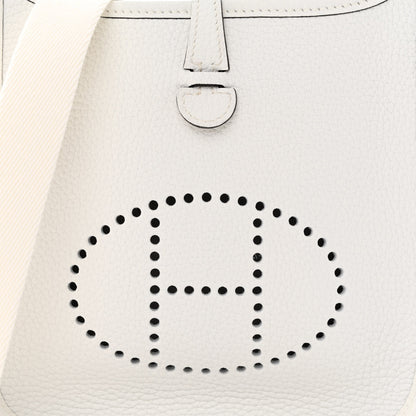 Hermes Taurillon Clemence Amazone Evelyne TPM New White 8 of 11