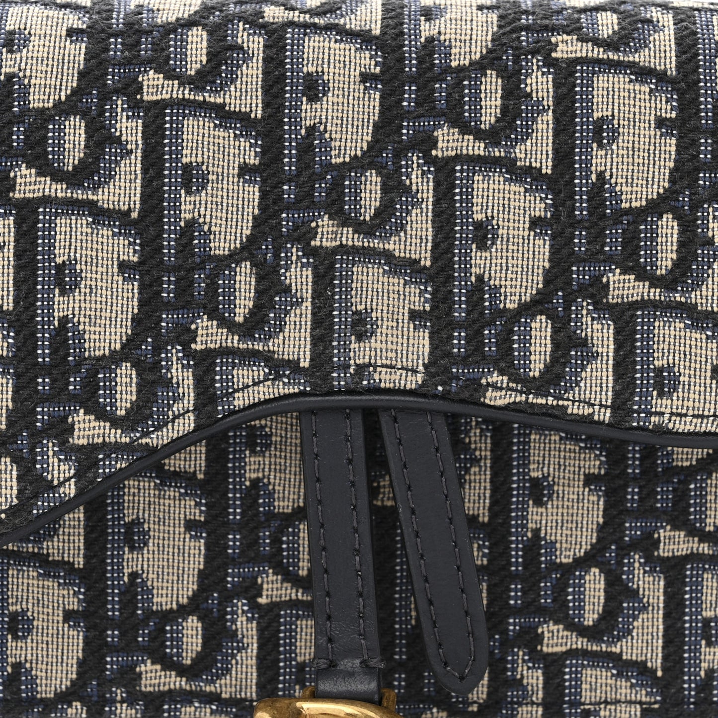 Oblique Saddle Belt Bag Blue