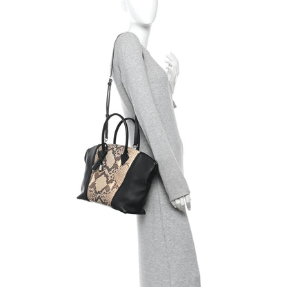 Louis Vuitton Snakeskin Soft Lockit PM Black 2 of 9