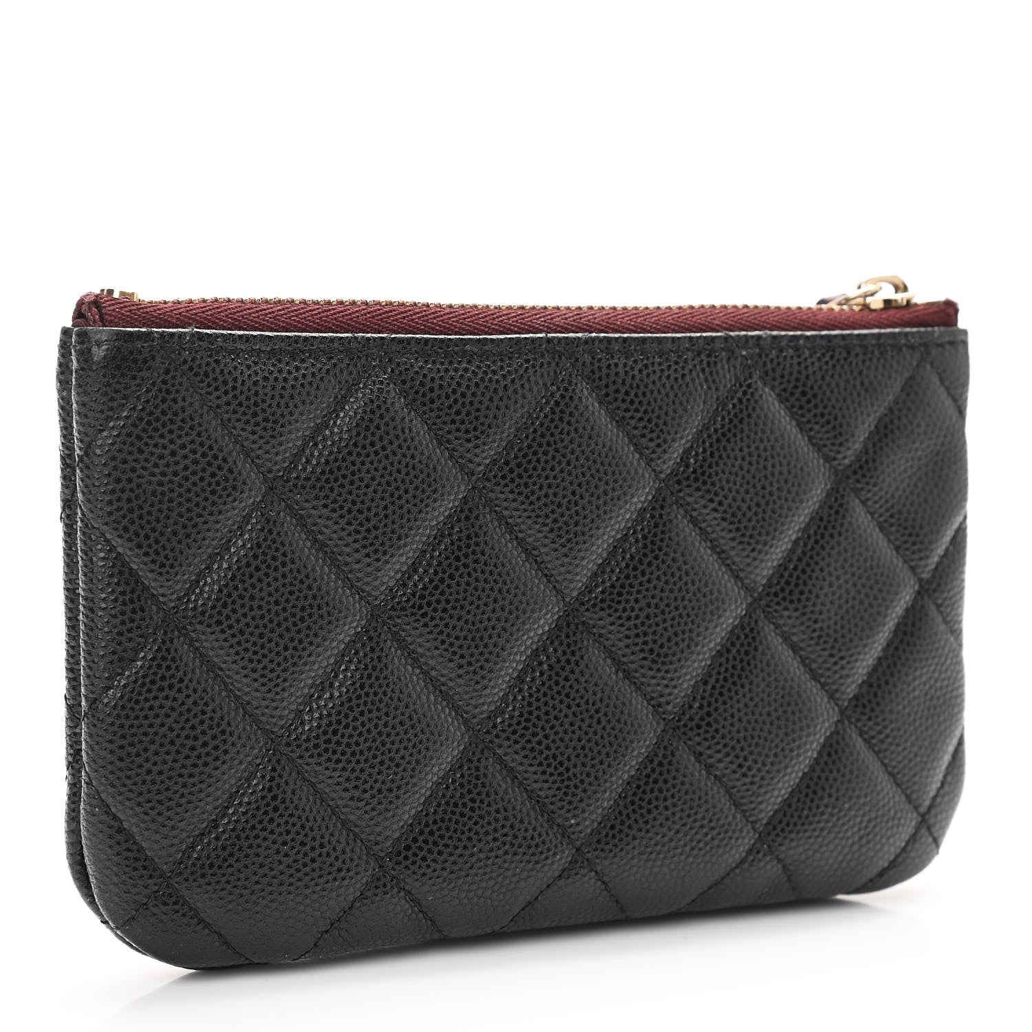 Chanel Caviar Quilted Small Cosmetic Case Black 3 of 7
