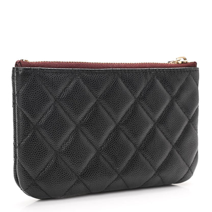 Chanel Caviar Quilted Small Cosmetic Case Black 3 of 7