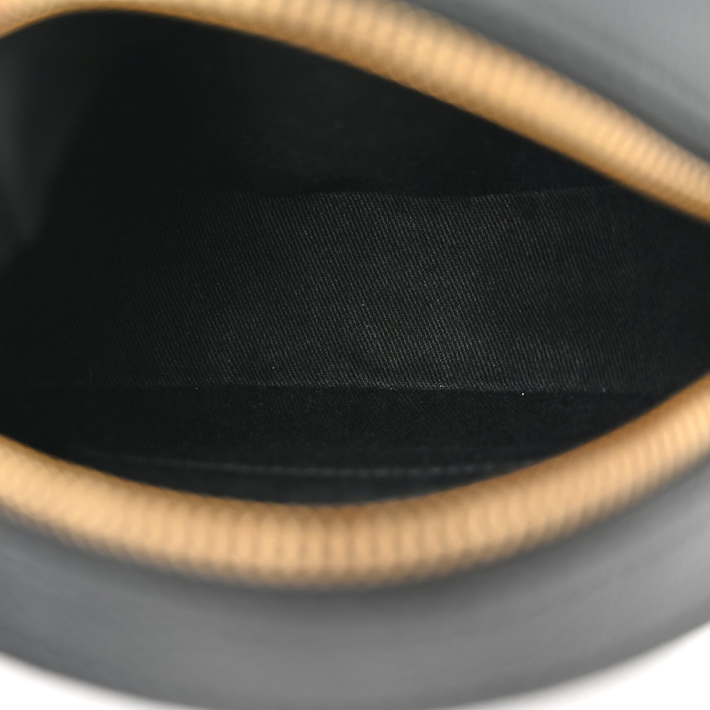 Calfskin La Medusa Round Camera Bag Black