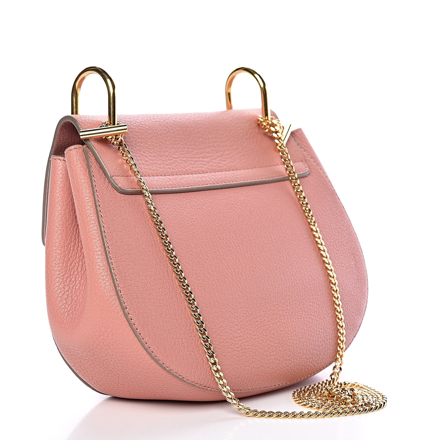 Grained Lambskin Drew Shoulder Bag Misty Rose