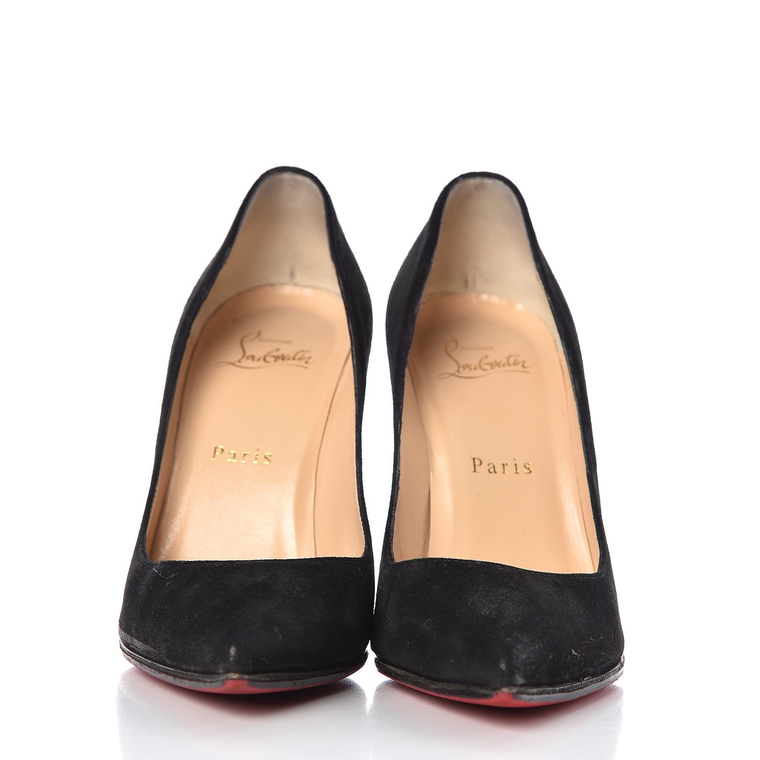 Christian Louboutin Suede Pigalle Follies 100 Pumps 36.5 Black 2 of 11