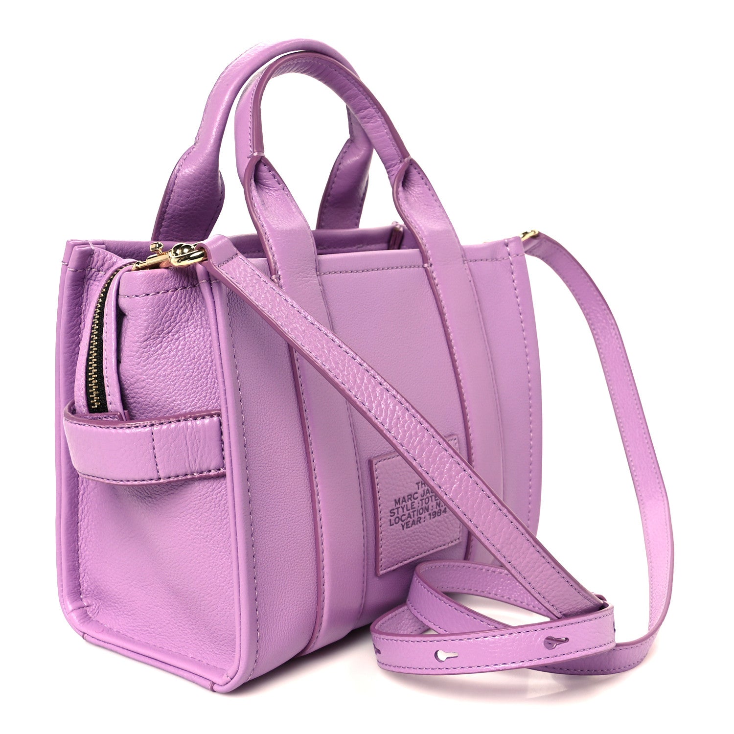 Marc Jacobs Grained Calfskin Small The Tote Bag Regal Orchid 3 of 11