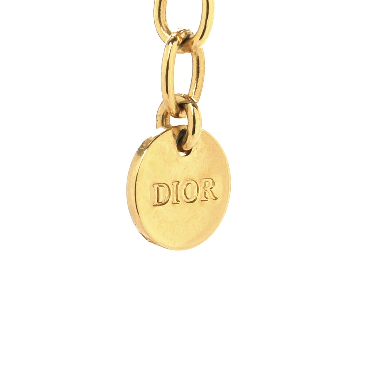 Metal Crystal Chain Choker Necklace Gold