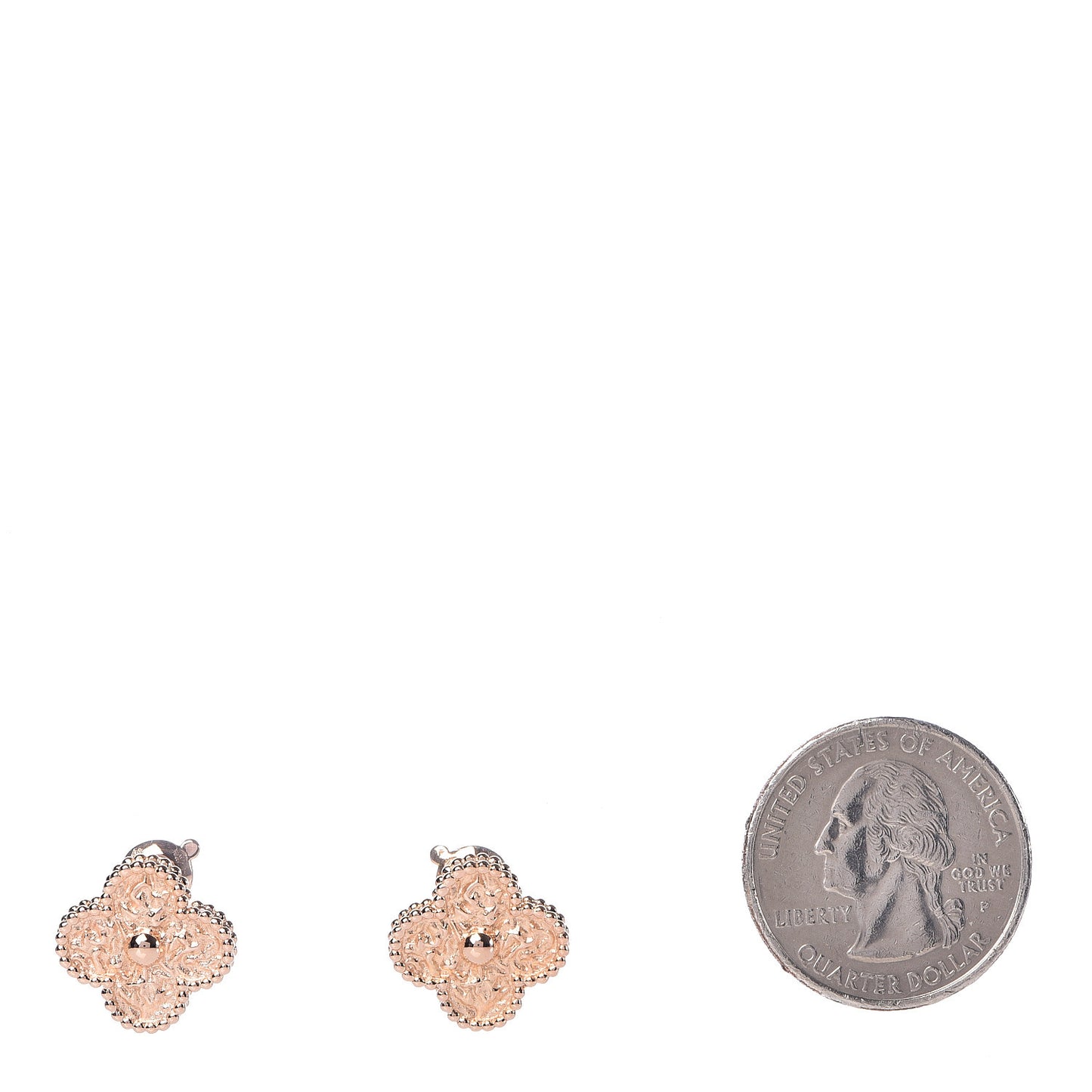 18K Rose Gold Vintage Alhambra Earrings