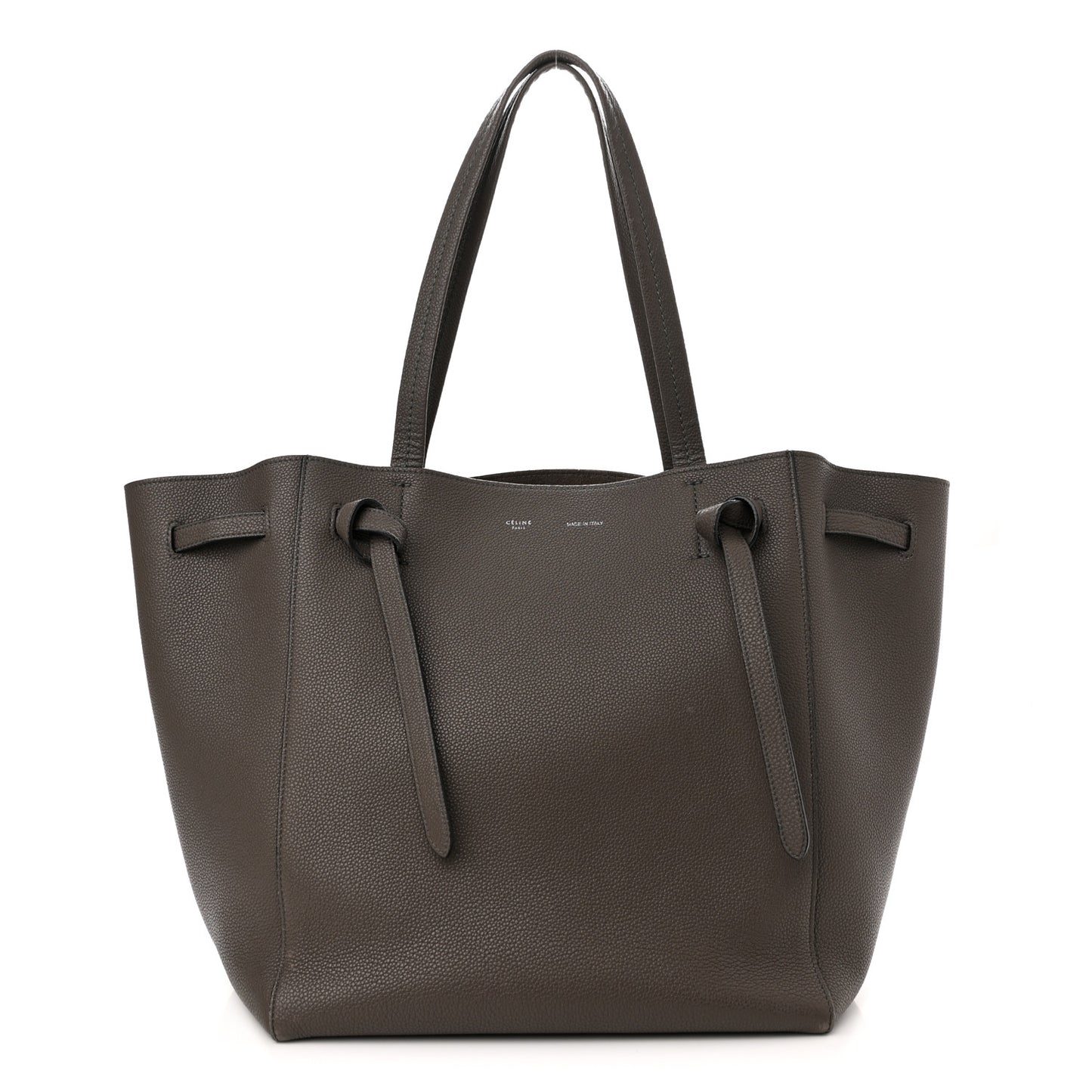 Soft Grained Calfskin Small Belt Cabas Phantom Taupe